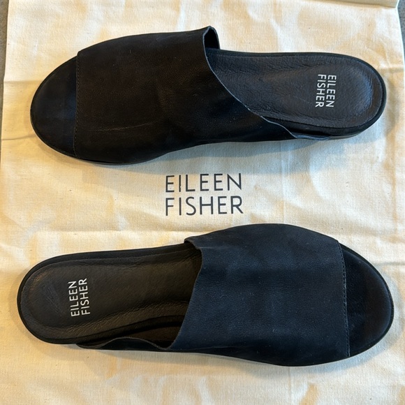 Sold!
Eileen Fisher Black sandals. 
New. - Picture 2 of 5